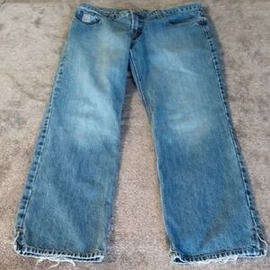 Cruel Girl Vintage five pocket slit hem jeans